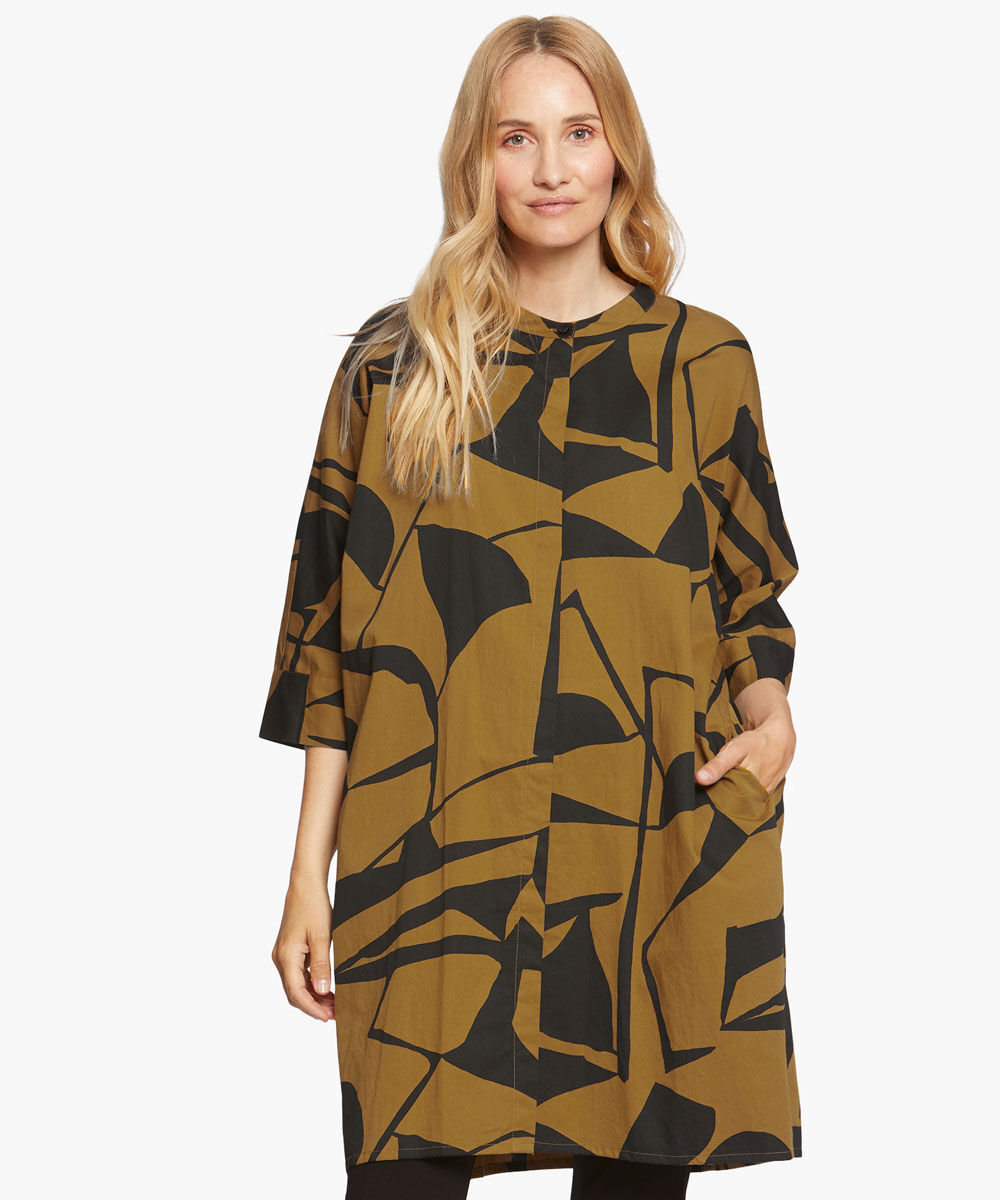 IOSETTA SHIRT DRESS, Tapenade