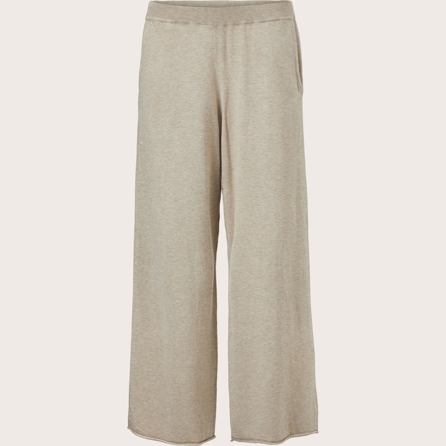 PELLA TROUSERS, Beige melange