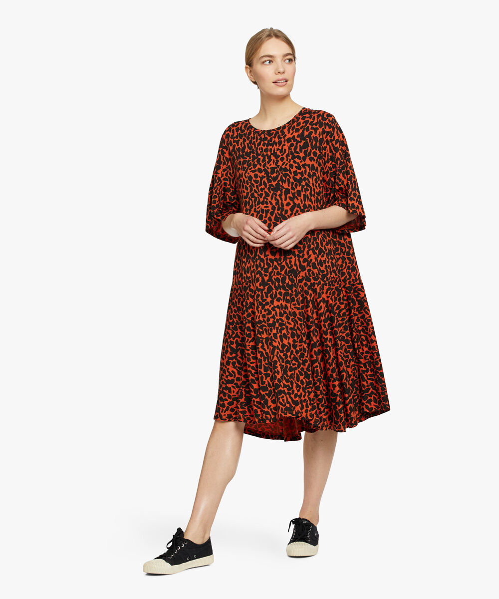 NESSANA DRESS, Burnt Ochre