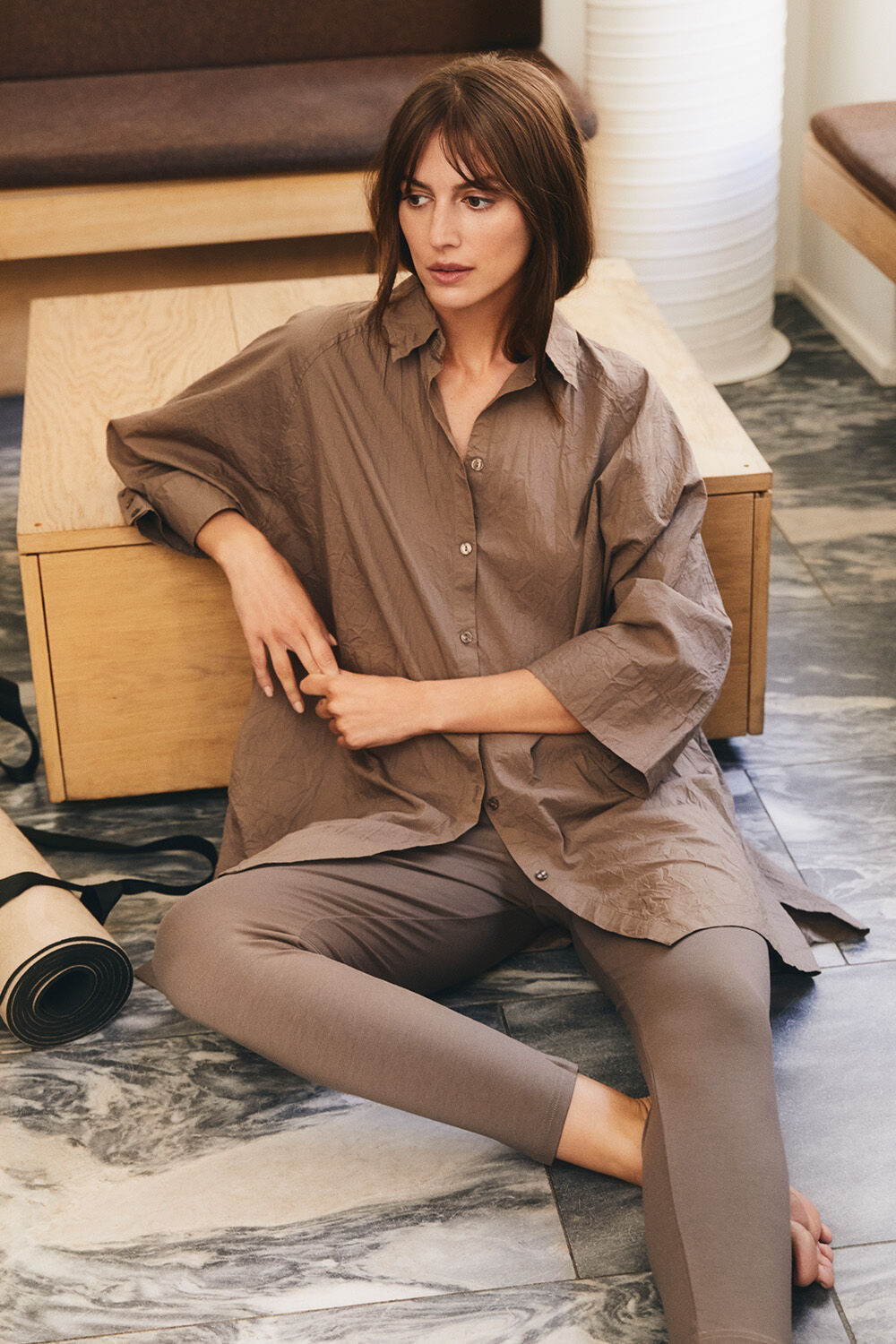 Isenra Shirt - Falcon, Pia jersey leggings - Falcon