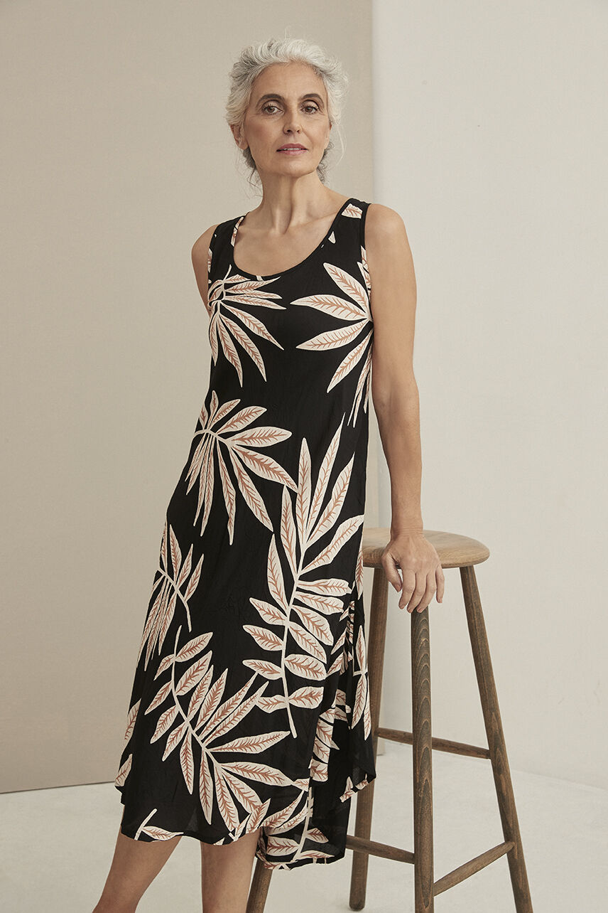 OCULLA DRESS, Chipmunk