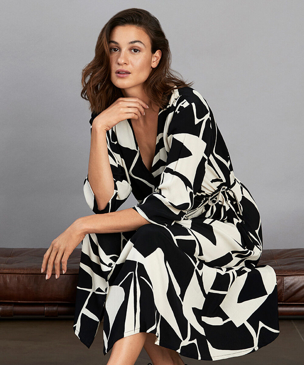 NINI SHIRT DRESS, Black