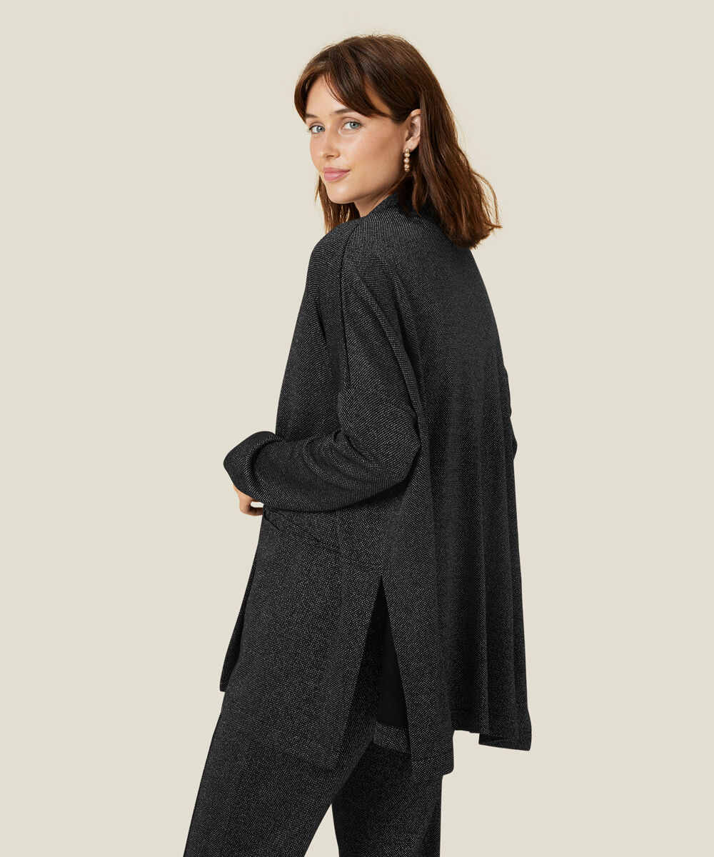 JOETTE JERSEY CARDIGAN, Black