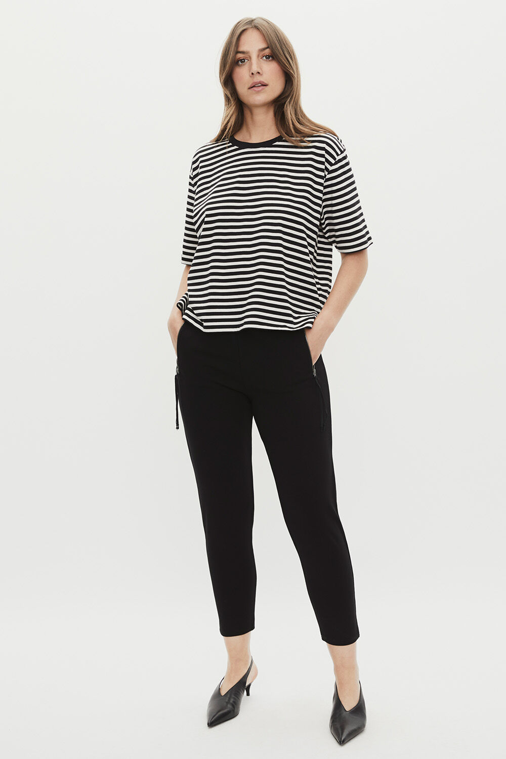 Doreann JERSEY Top - Black, Parissi Jersey Trousers - Black