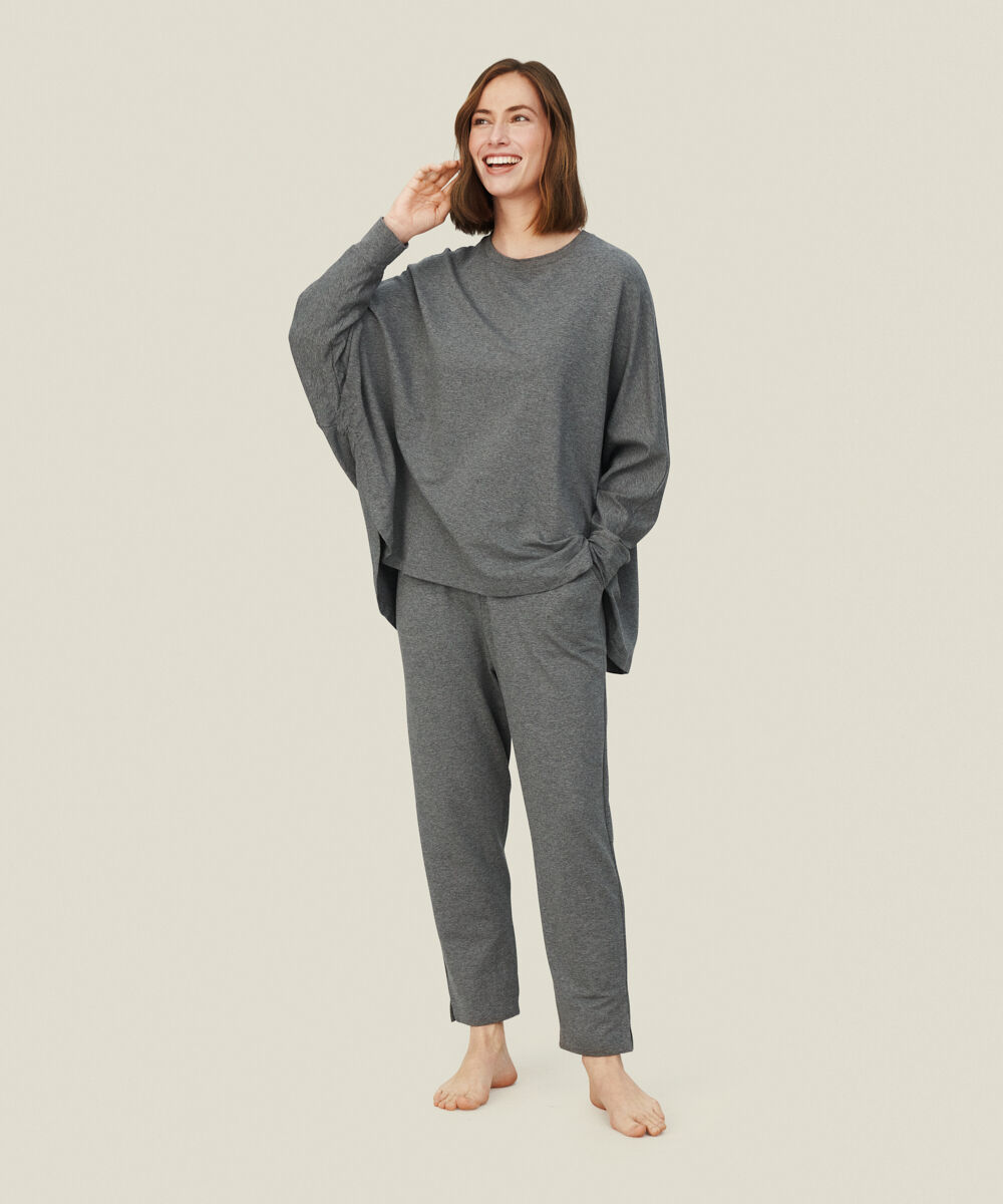 DEMA JERSEY TOP, M. Grey mel.