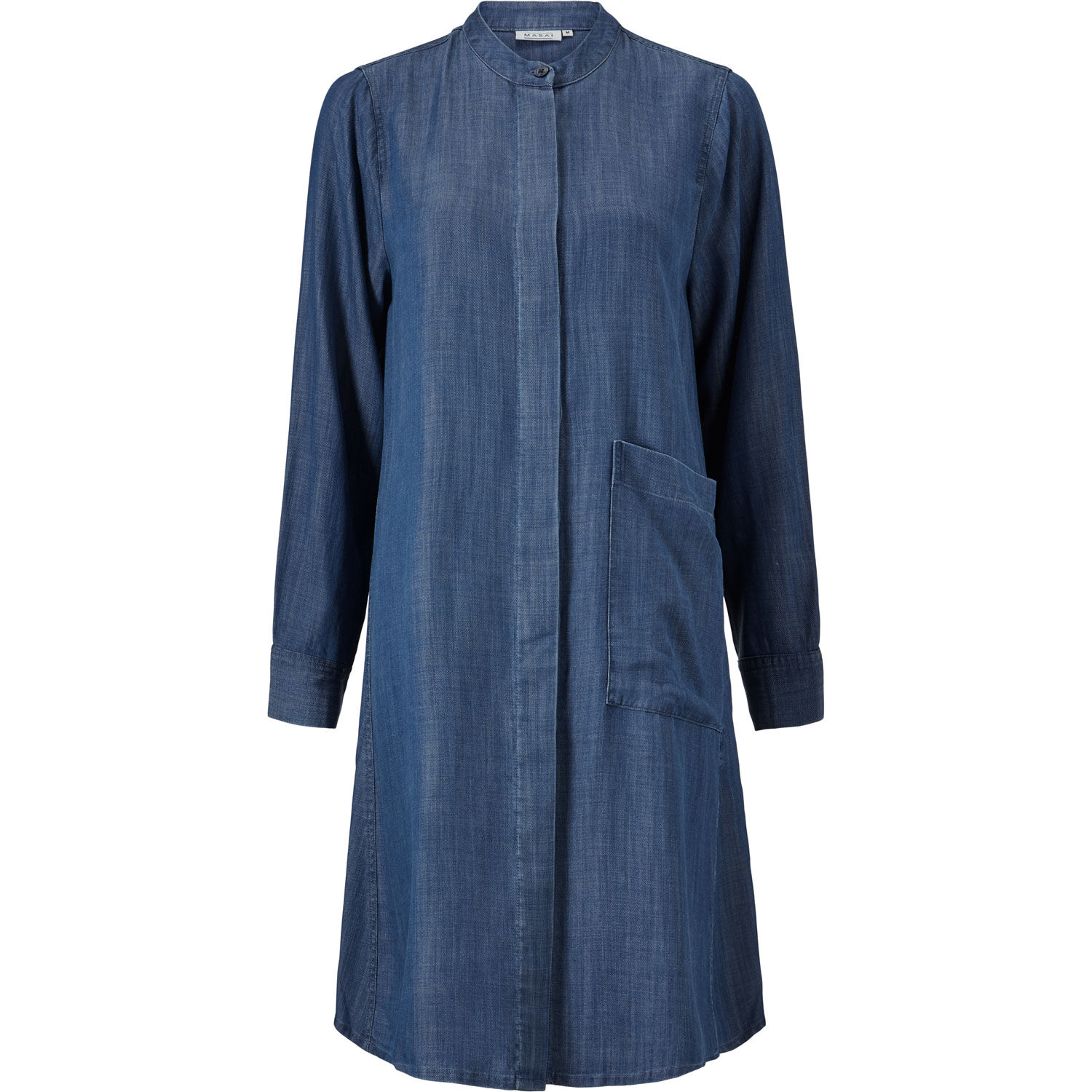 ISSA SHIRT DRESS, Blue Denim