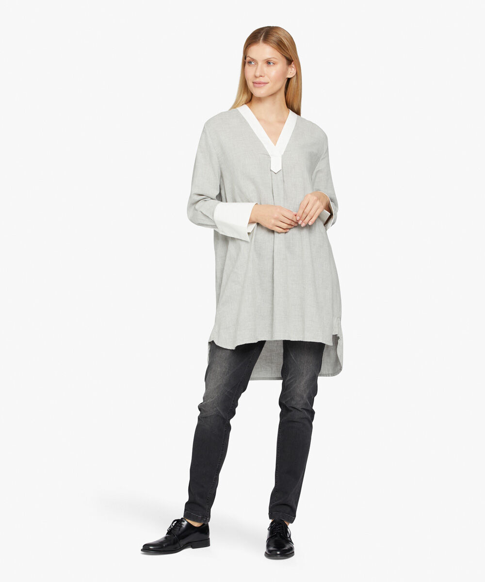 GENETTA TUNIC, M. Grey mel.