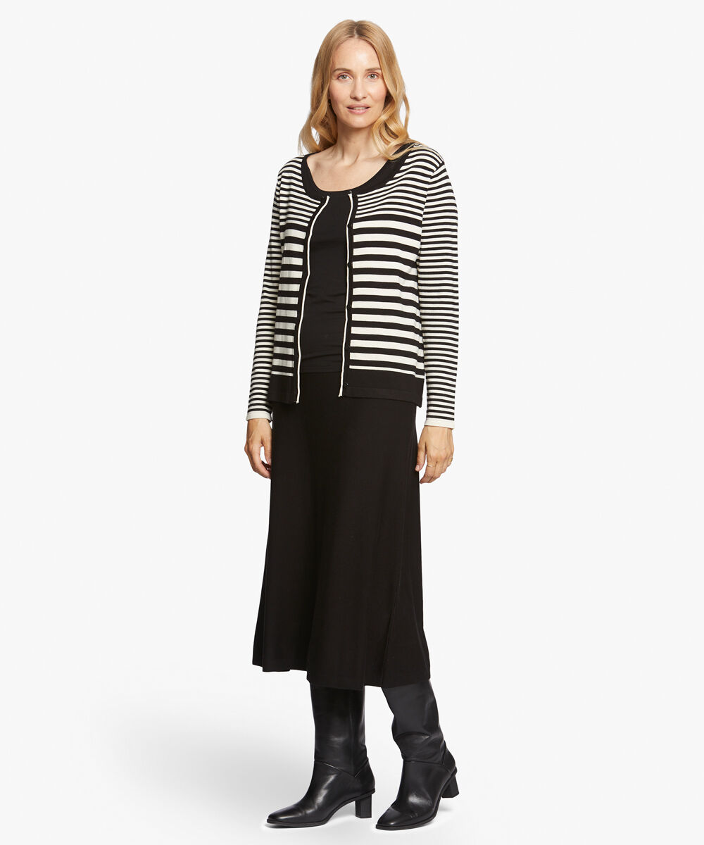 stina / pull-on skirt / milky rose